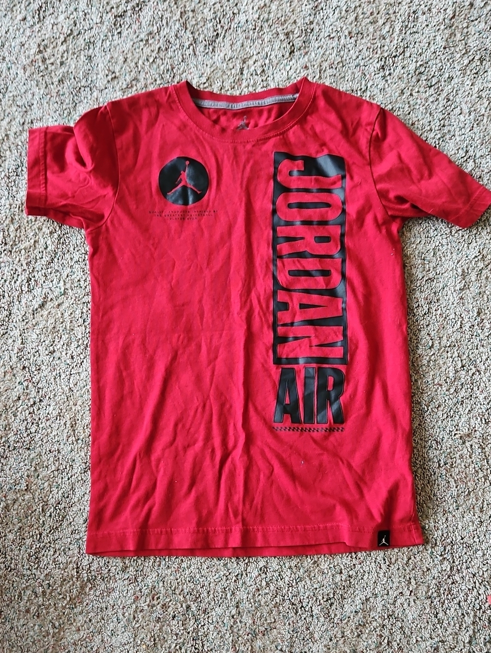 Jordan Red Short Sleeve 'Jordan Air' Graphic Tee